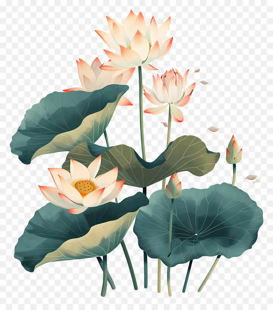 Des Fleurs De Lotus，Fleurs De Lotus Rose PNG