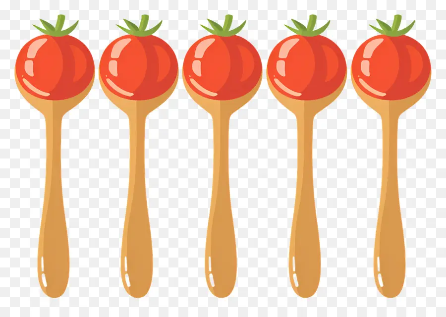 Sauce Tomate，Cuillères En Bois PNG