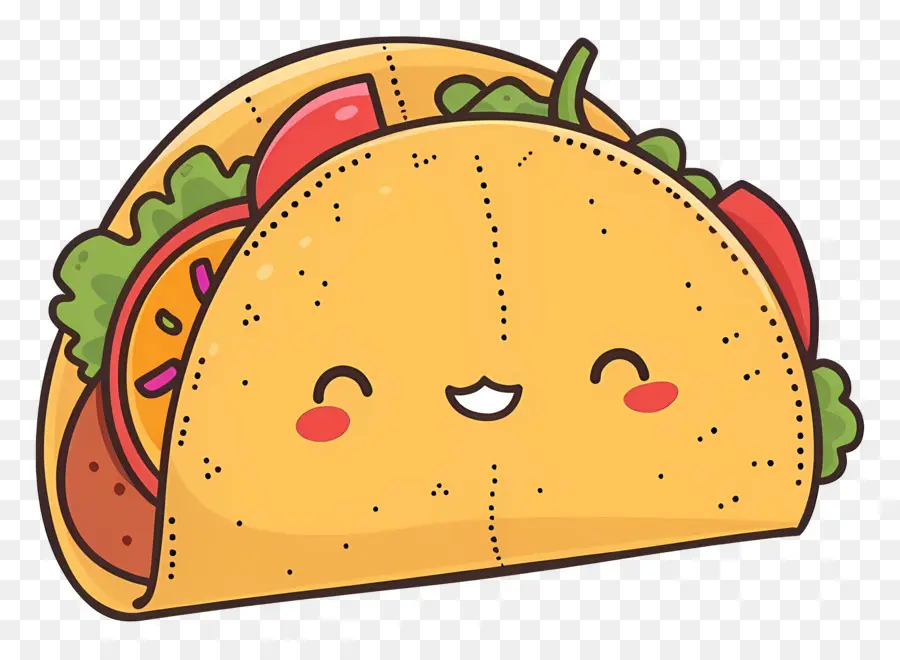 Taco，Souriant PNG