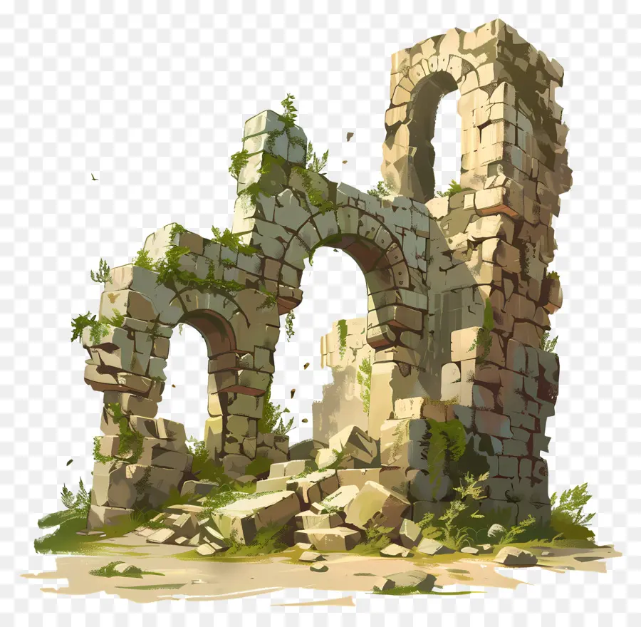 Ruines，Château En Ruine PNG