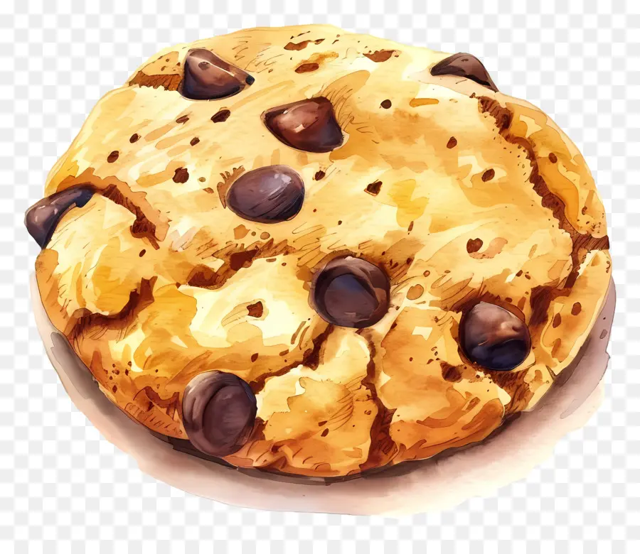 Cookie，Biscuit Aux Brisures De Chocolat PNG