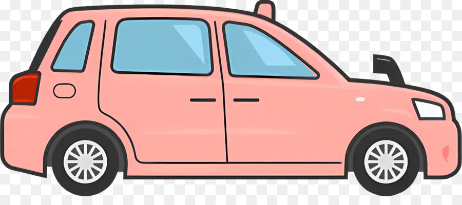 Bande Dessinée De Voiture，Voiture Rose PNG