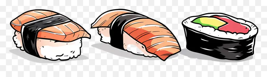 Sushi，Les Rouleaux De Sushi PNG