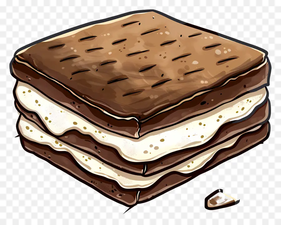 Sandwich à La Crème Glacée，Chocolat Biscuits Sandwichs PNG