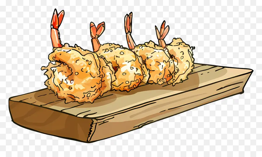 Tempura，Crevettes PNG