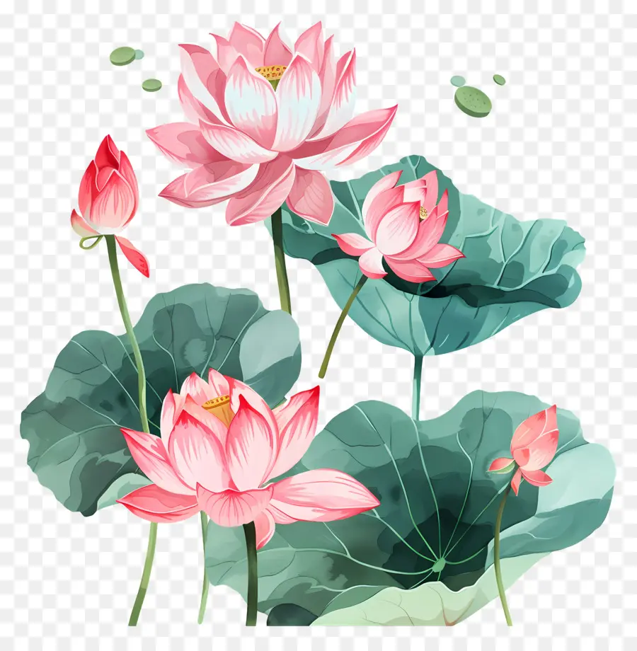 Des Fleurs De Lotus，Fleur De Lotus PNG