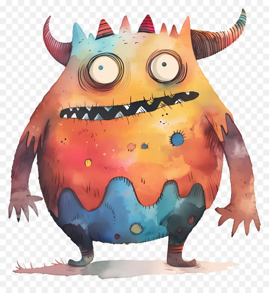 Dessin Animé Monster，Monstre Mignon PNG