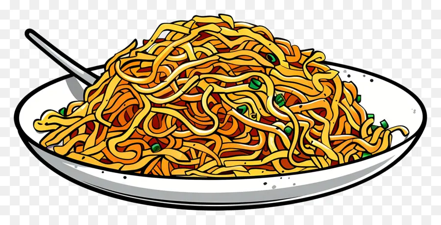 Chow Mein，Nouilles PNG