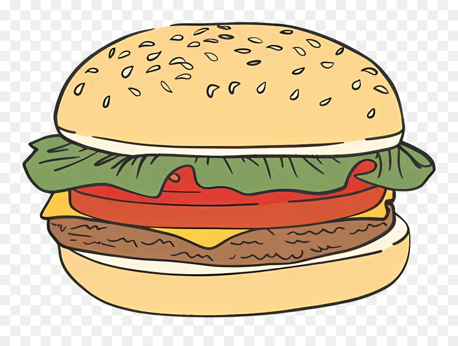 Hamburger，Laitue PNG