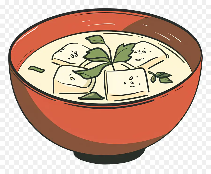 Soupe Miso，Tofu Soupe PNG