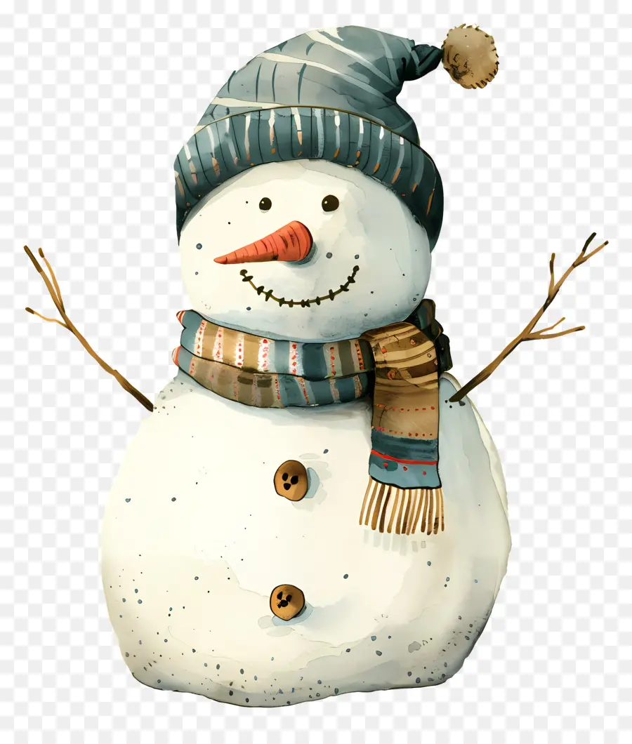 Bonhomme De Neige，Scène D'hiver PNG