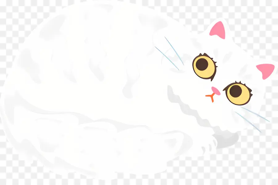 Chat De Dessin Animé，Chat Blanc PNG