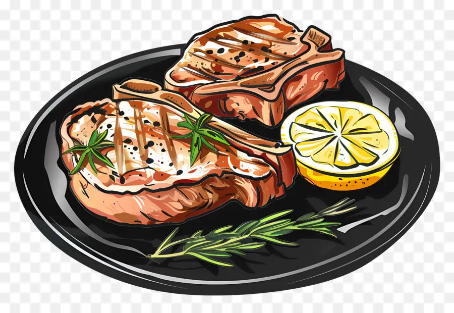 Côtelettes De Porc，La Viande PNG