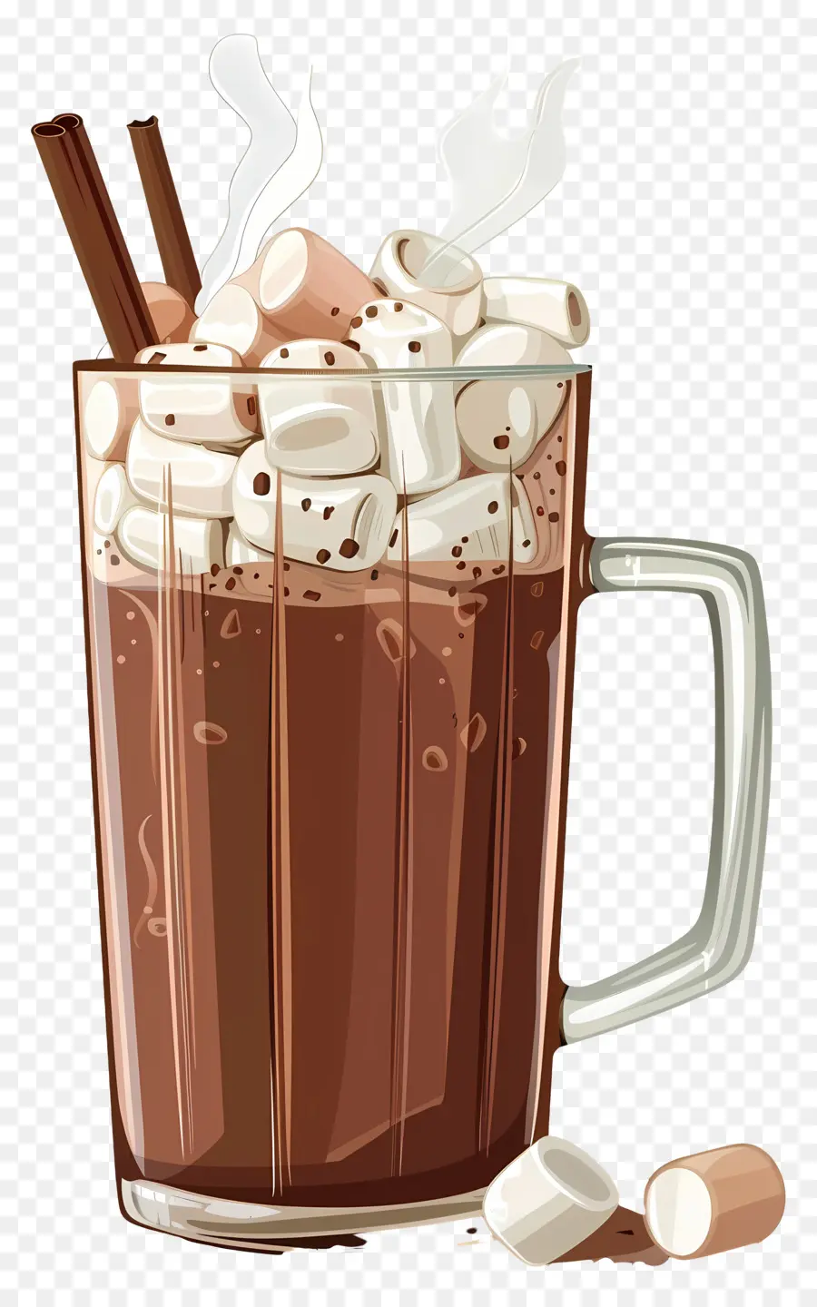 Chocolat Chaud，Guimauves PNG