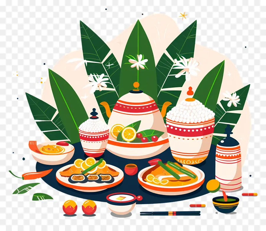 Fête D'onam，La Cuisine Asiatique PNG