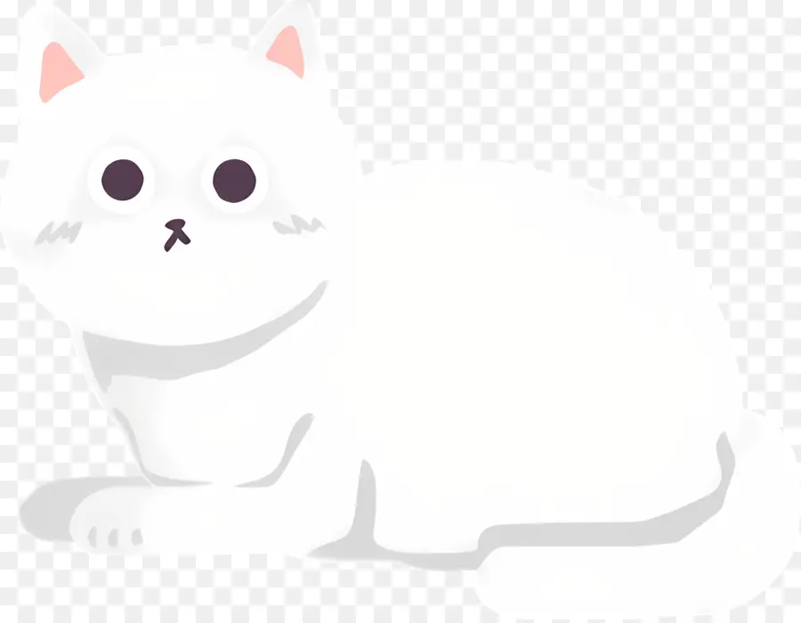 Chat De Dessin Animé，Chat Blanc PNG