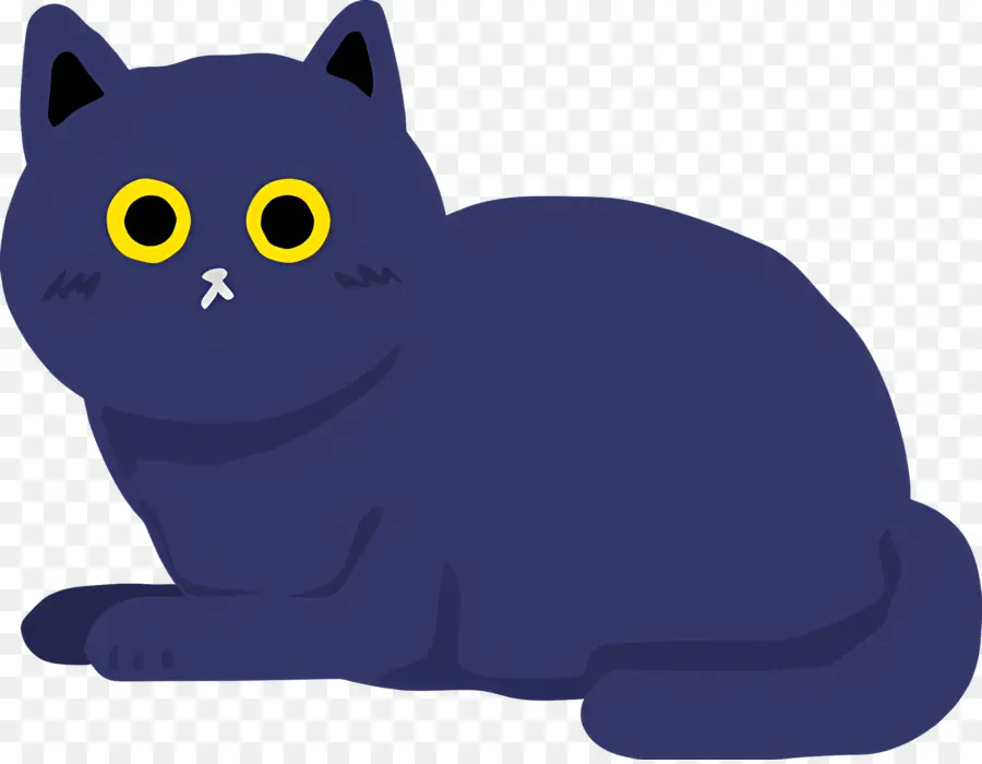 Chat De Dessin Animé，Chat Bleu PNG