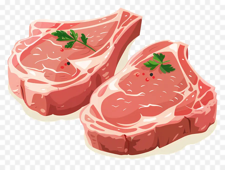 Côtelettes De Porc，Steak De Boeuf PNG