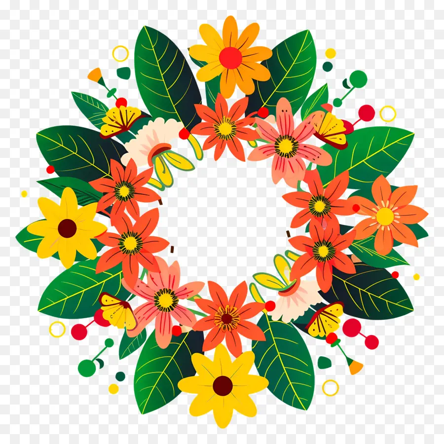 Onam Pookalam，Couronne De Fleurs PNG