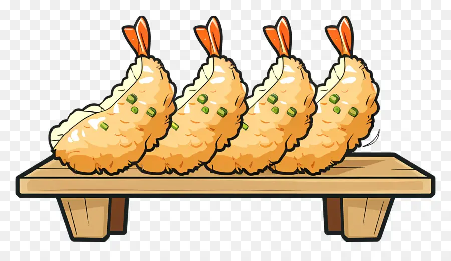 Tempura，Crinérations De Crevettes PNG