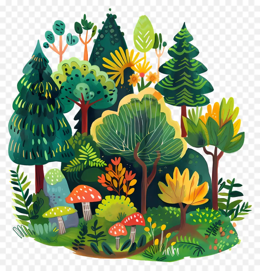 La Forêt，Les Plantes PNG