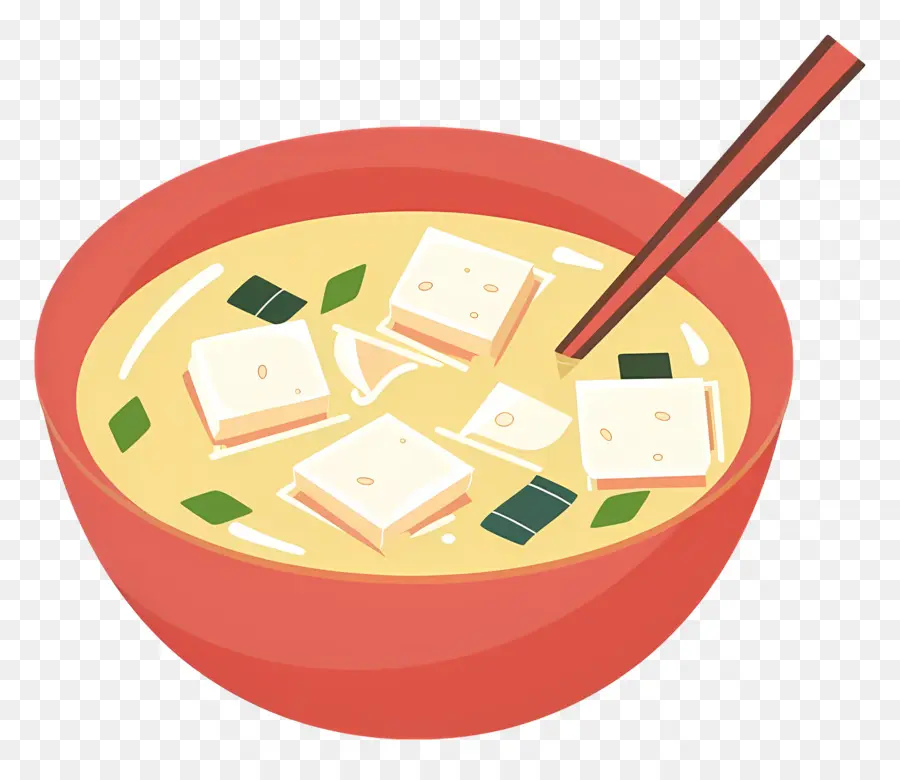 Soupe Miso，Tofu Soupe PNG