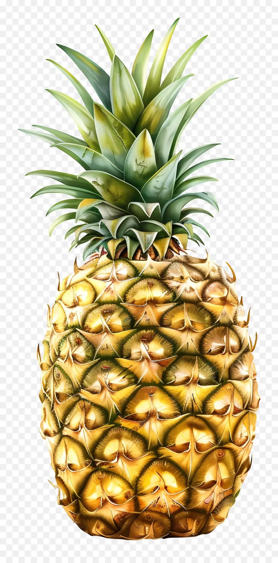 L'ananas，Chair Jaune PNG