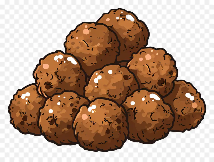 Falafel，Boules De Chocolat PNG