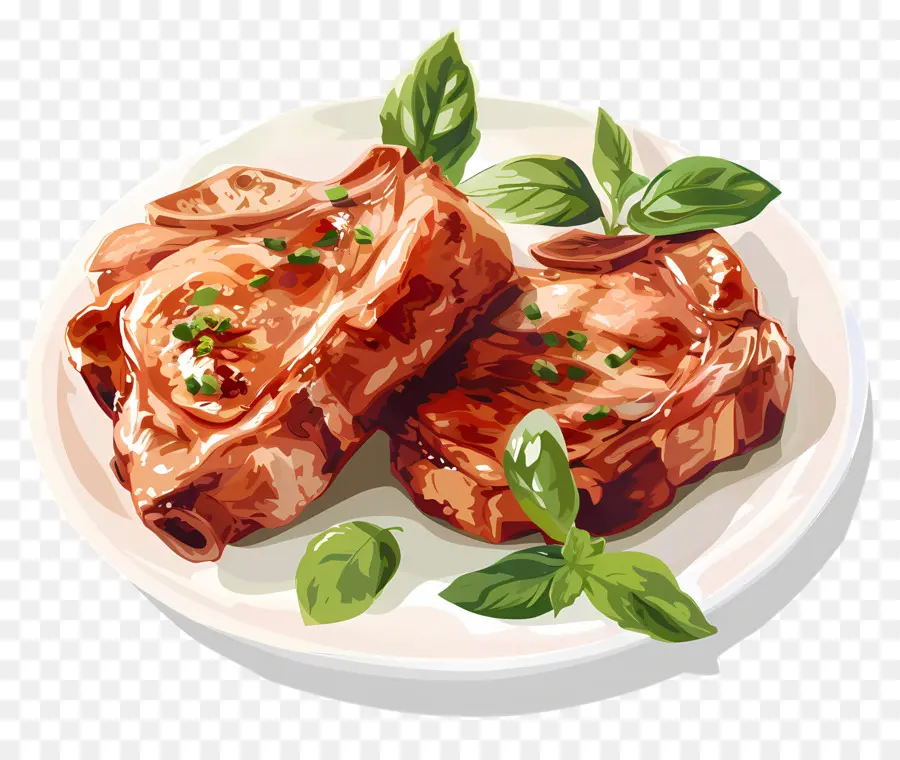 Côtelettes De Porc，De Porc PNG