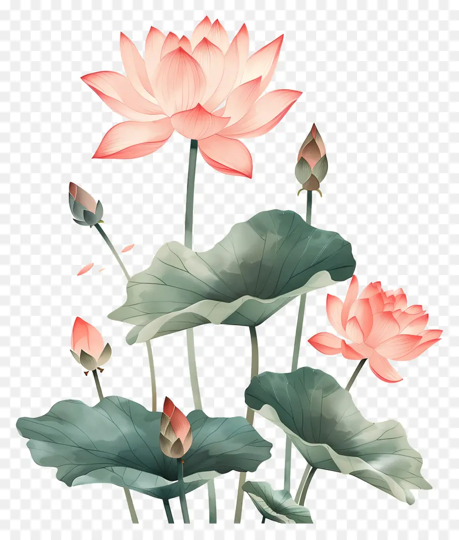 Des Fleurs De Lotus，Fleur De Lotus PNG