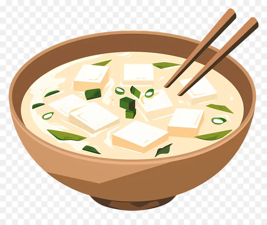 Soupe Miso，Riz Blanc PNG