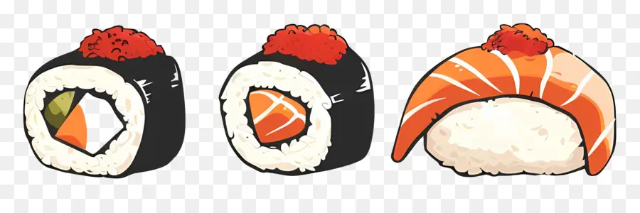 Sushi，Les Rouleaux De Sushi PNG