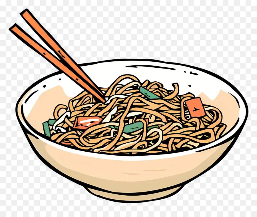 Chow Mein，Nouilles PNG