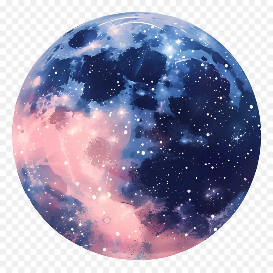 Planète，Lune Bleue PNG