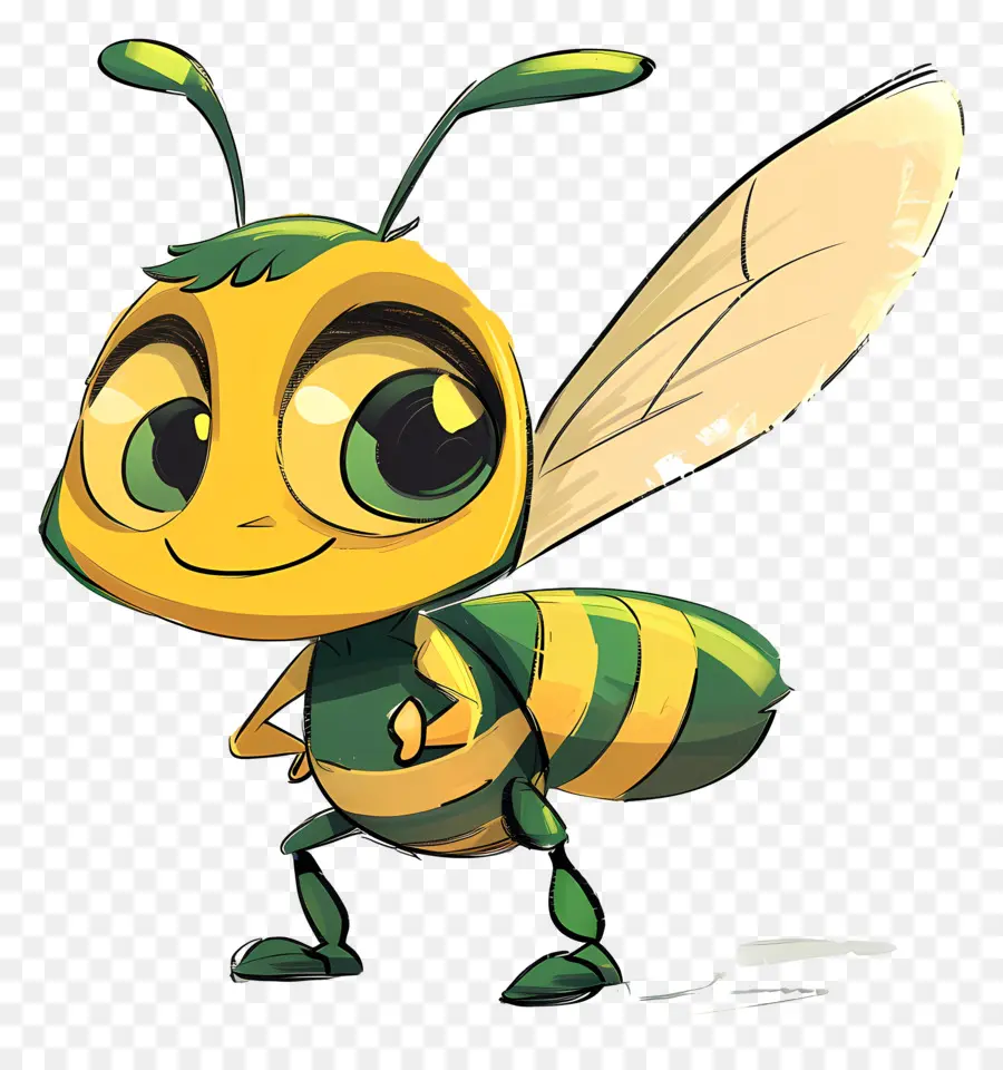 Dessin Animé De L'abeille，Abeille Caractère PNG