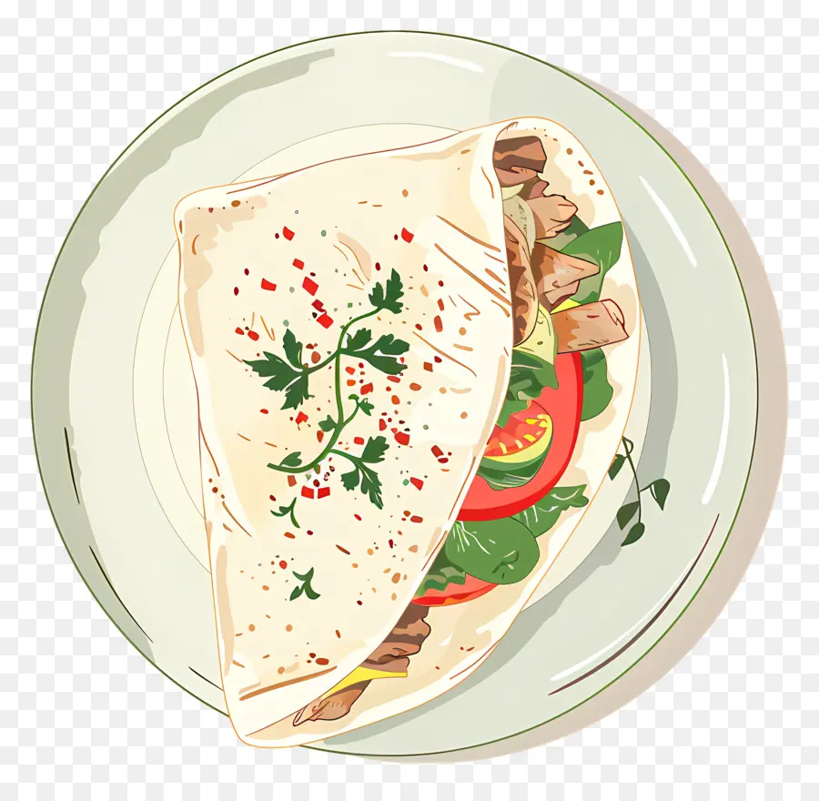 Shawarma，La Cuisine Mexicaine PNG