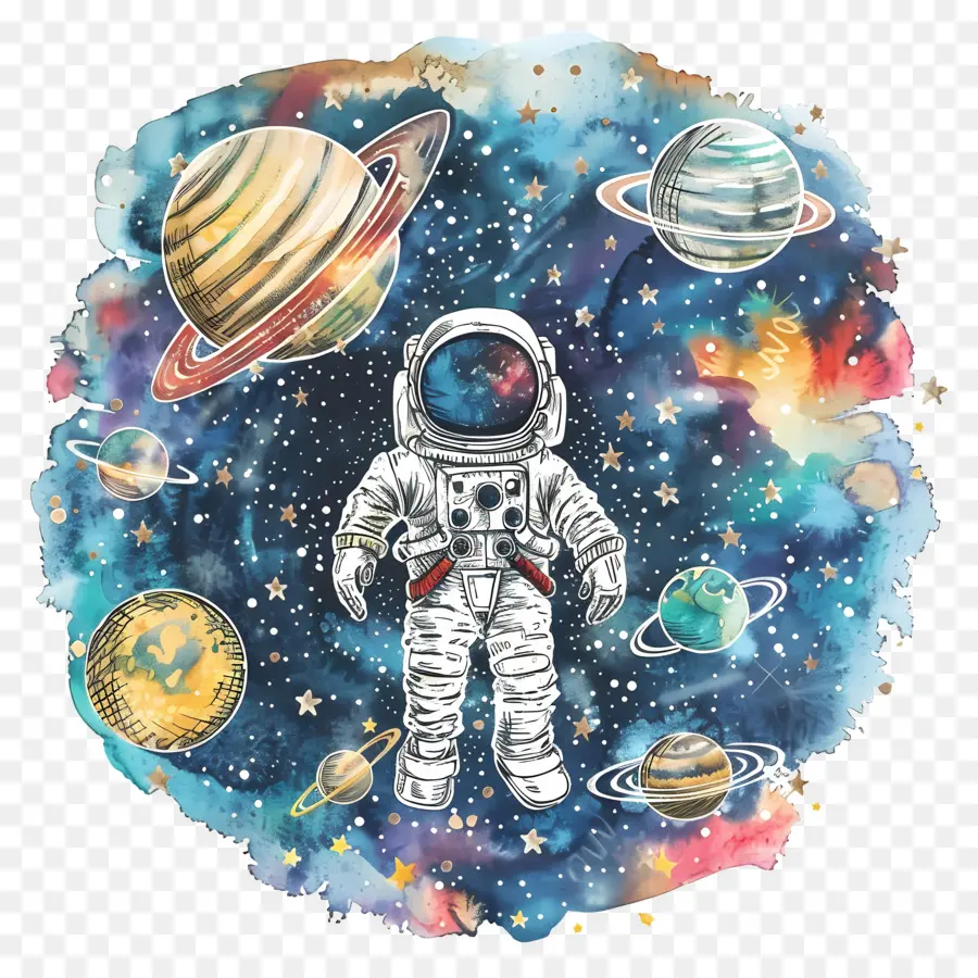 L'espace，L'astronaute PNG