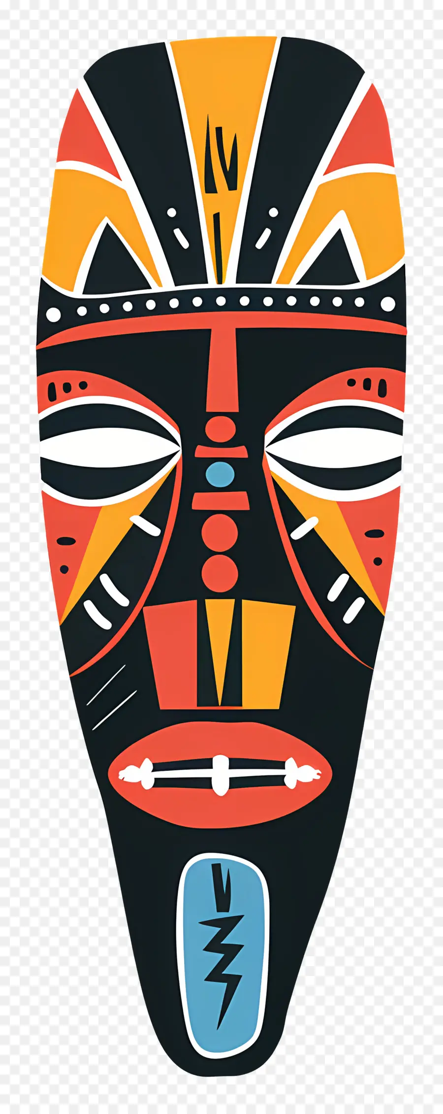 Masque Tribal，Masque Géométrique PNG