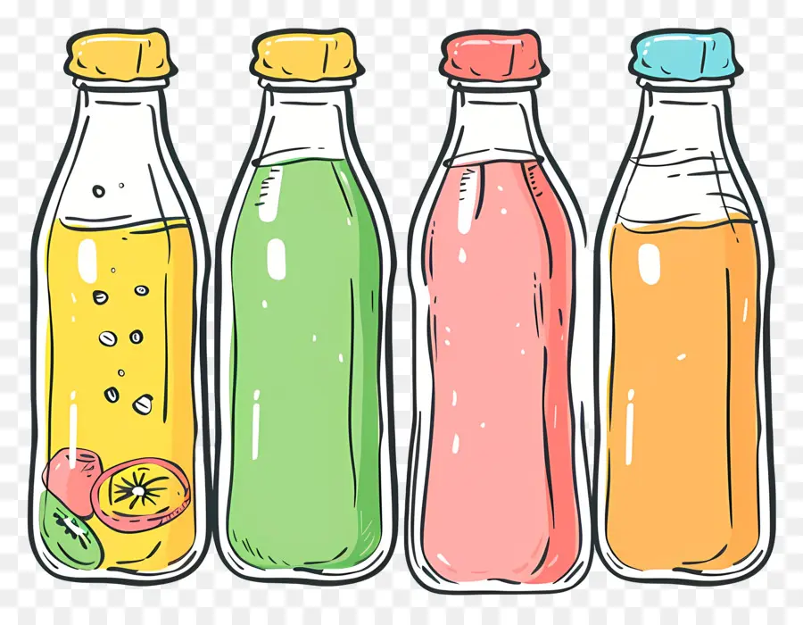 Jus De Bouteille，Les Bouteilles En Verre PNG