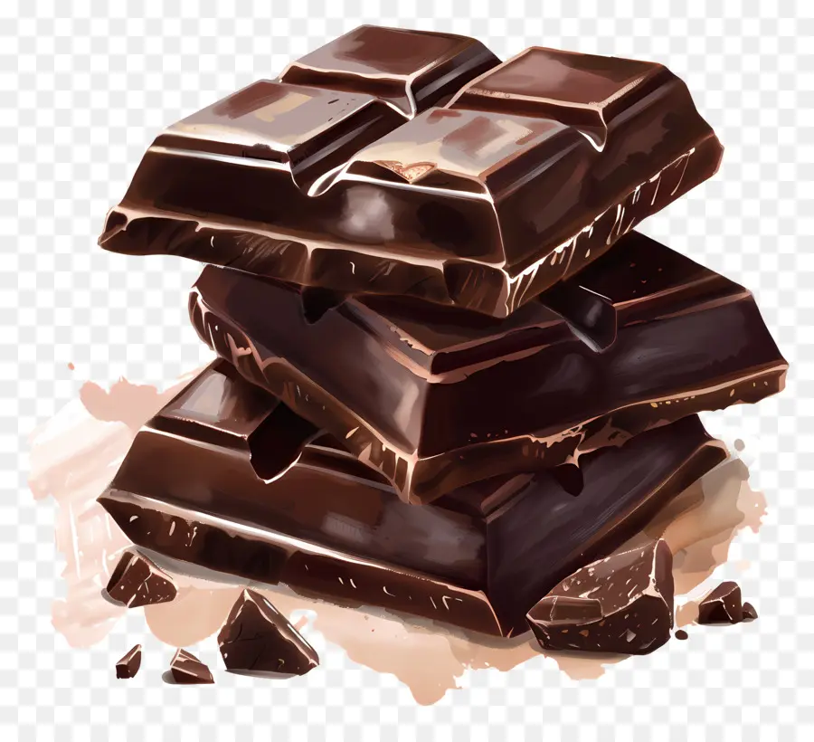 Chocolat，Les Barres De Chocolat PNG