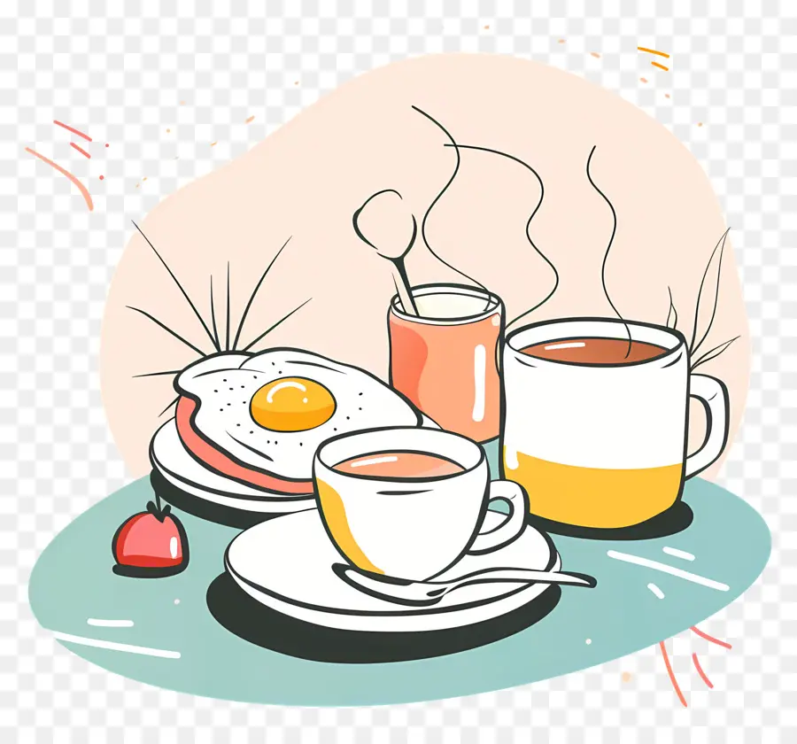 Le Petit Déjeuner，Oeufs Brouillés PNG