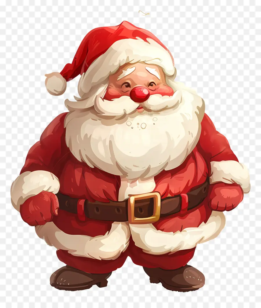 Le Père Noël，Costume Rouge PNG