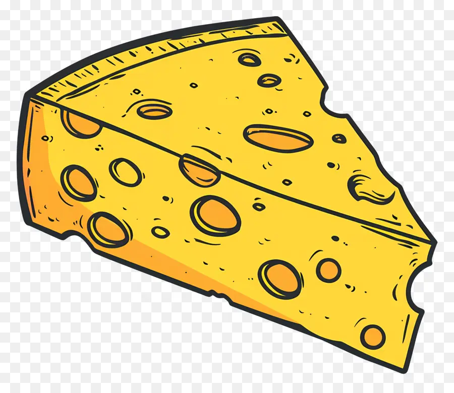 Une Tranche De Fromage，Fromage PNG