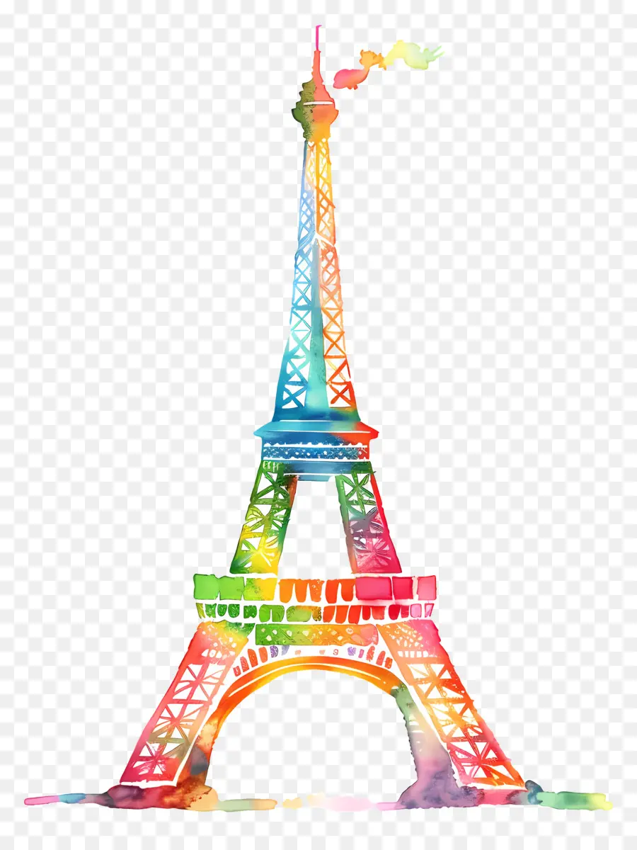 Tour Eiffel，Peinture PNG