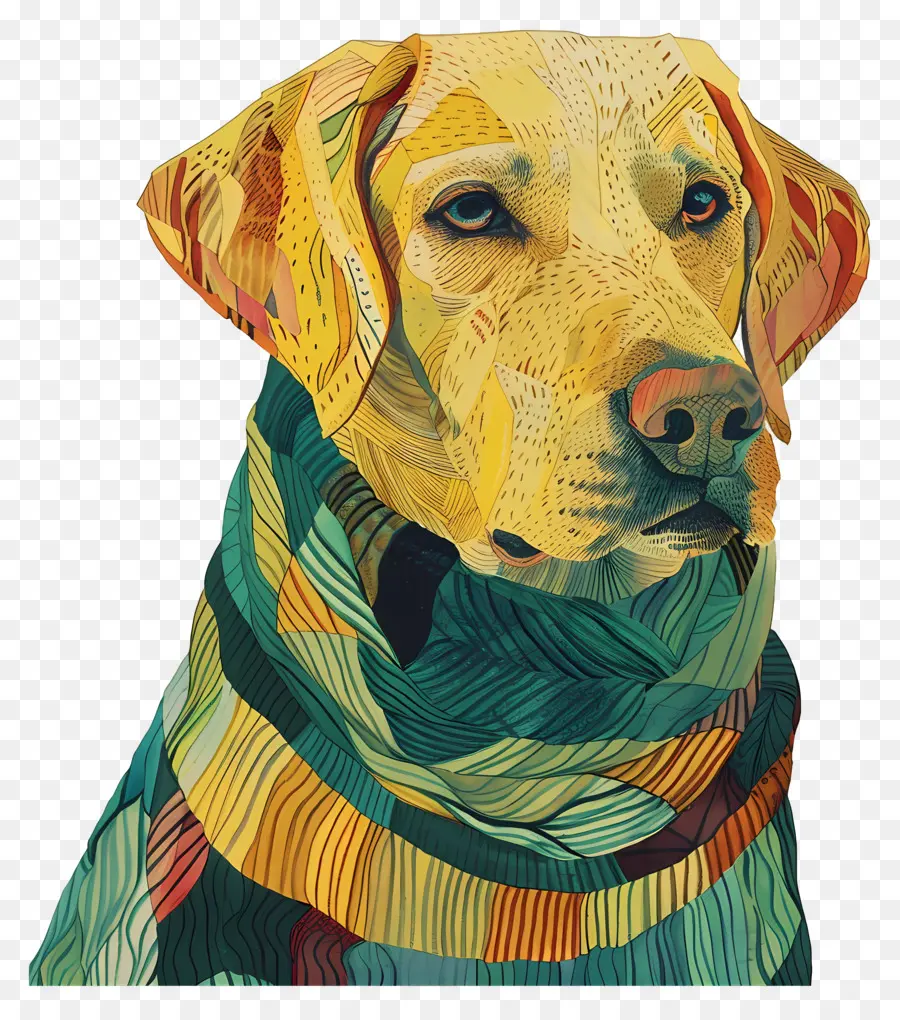 Labrador En Pull，Chien Jaune PNG