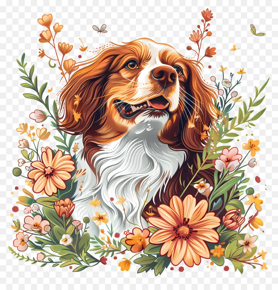 Le Chien Aime La Nature，Petit Chien PNG