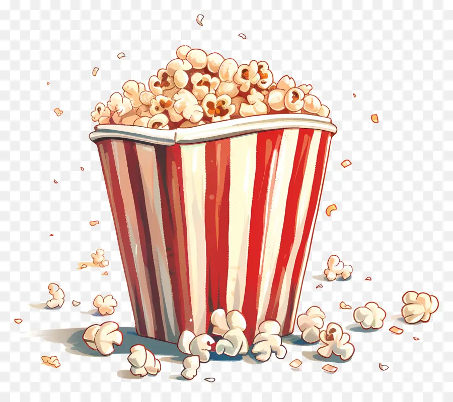 Pop Corn，Seau PNG