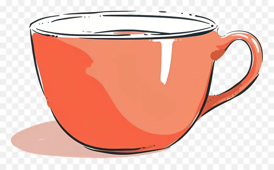 Tasse à Thé，Orange Coupe PNG