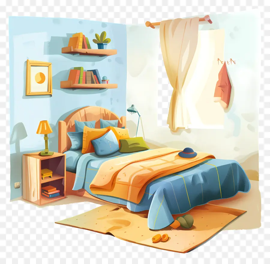 Chambre à Coucher，Décor De Chambre à Coucher PNG