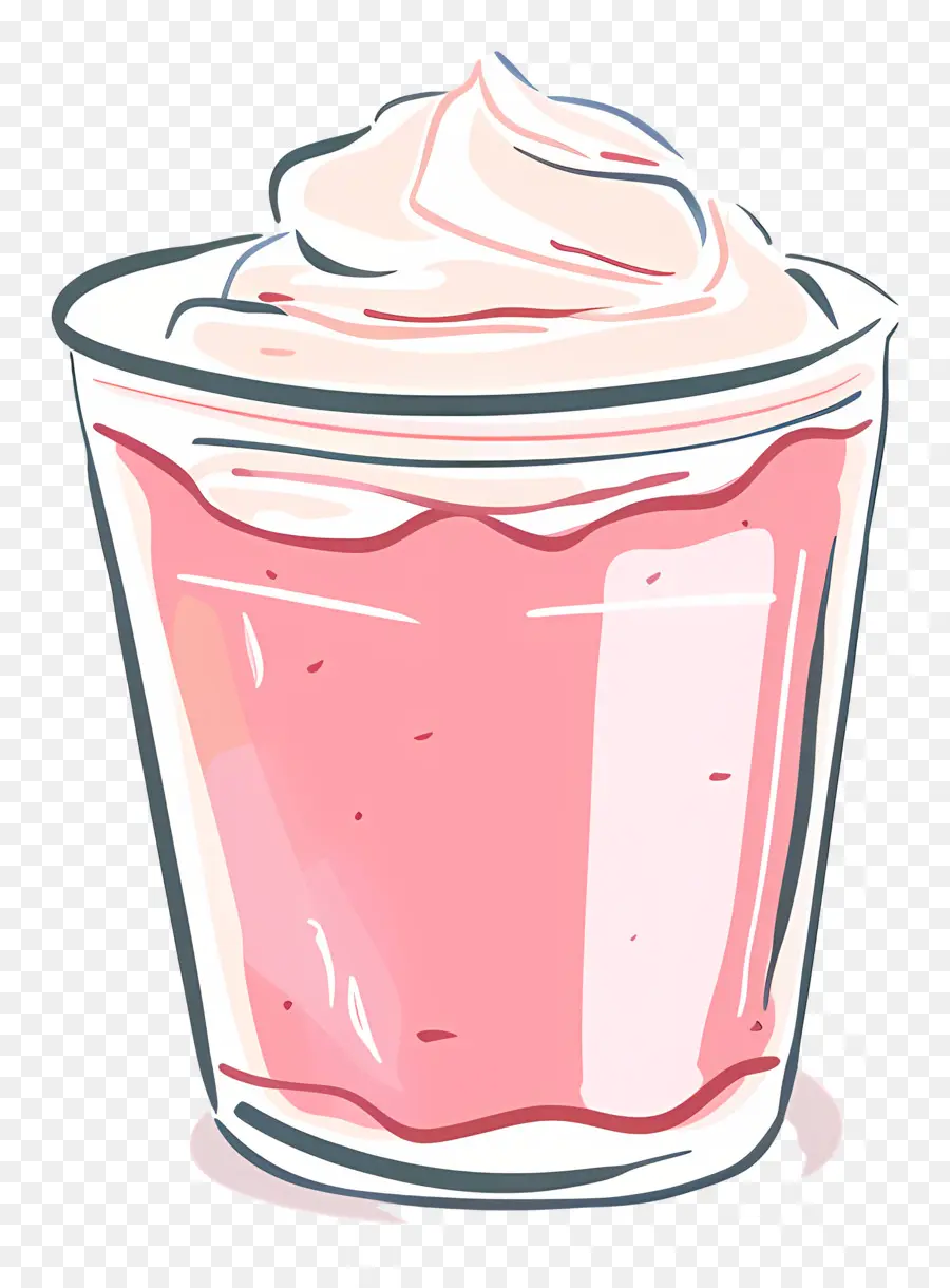 Le Yogourt Grec，Verre Rose PNG